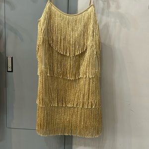 Show me your mumu, gold rush, mini dress